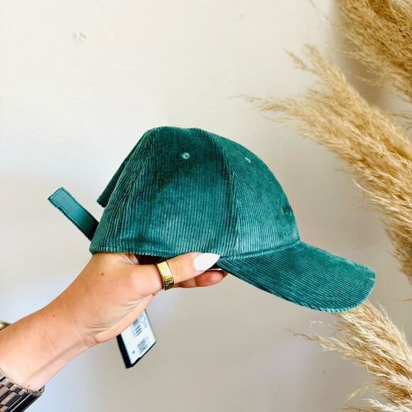 NEW LULULEMON Turqouise Green Blue Cord Corduroy Adjustable Dad Hat Baseball Cap main image 5
